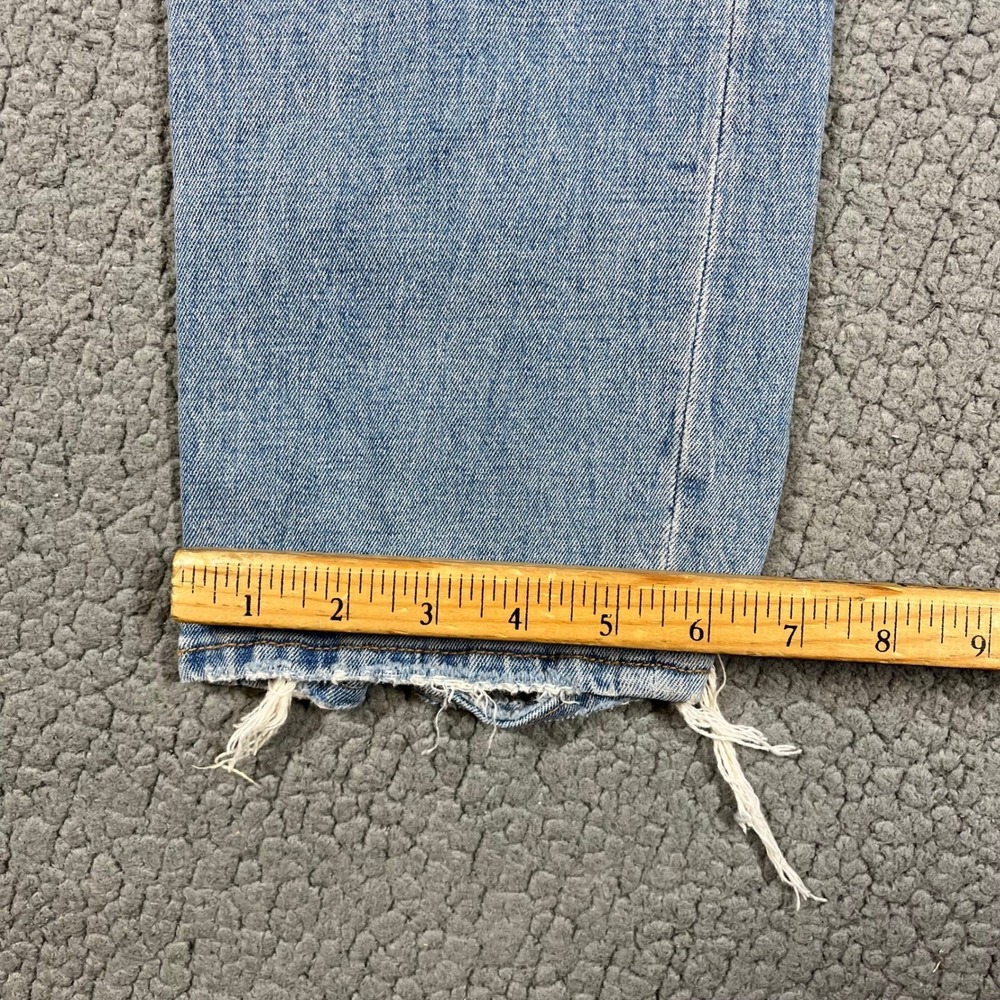 Abercrombie & Fitch Curve Love Ultra High Rise Ankle Straight Jeans Blue 26 2R - Picture 12 of 13